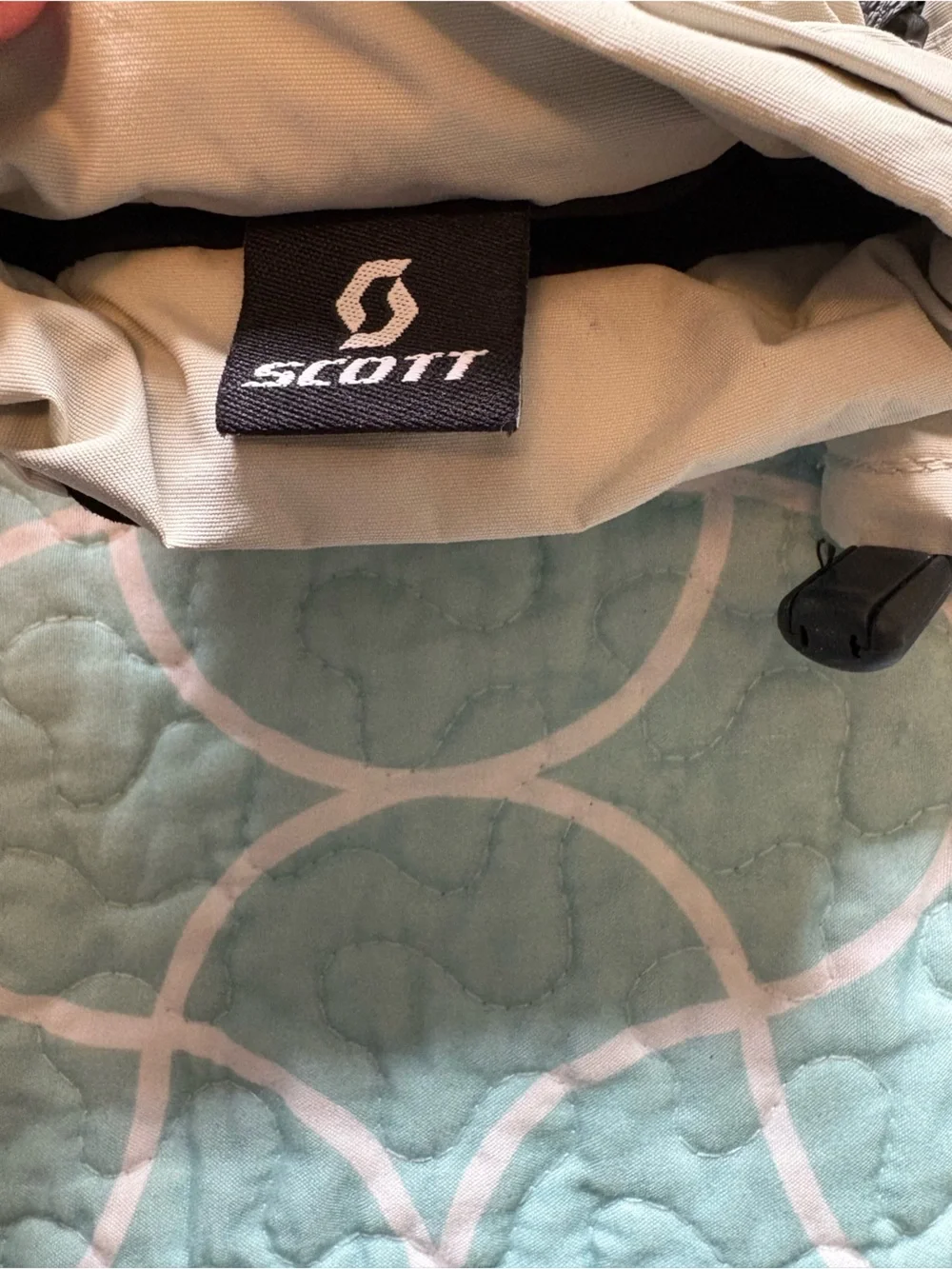 Scott Beige and Black Ski Glove Pair